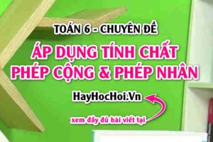 Áp dụng các tính chất của phép cộng và phép nhân để tính nhanh Toán 6